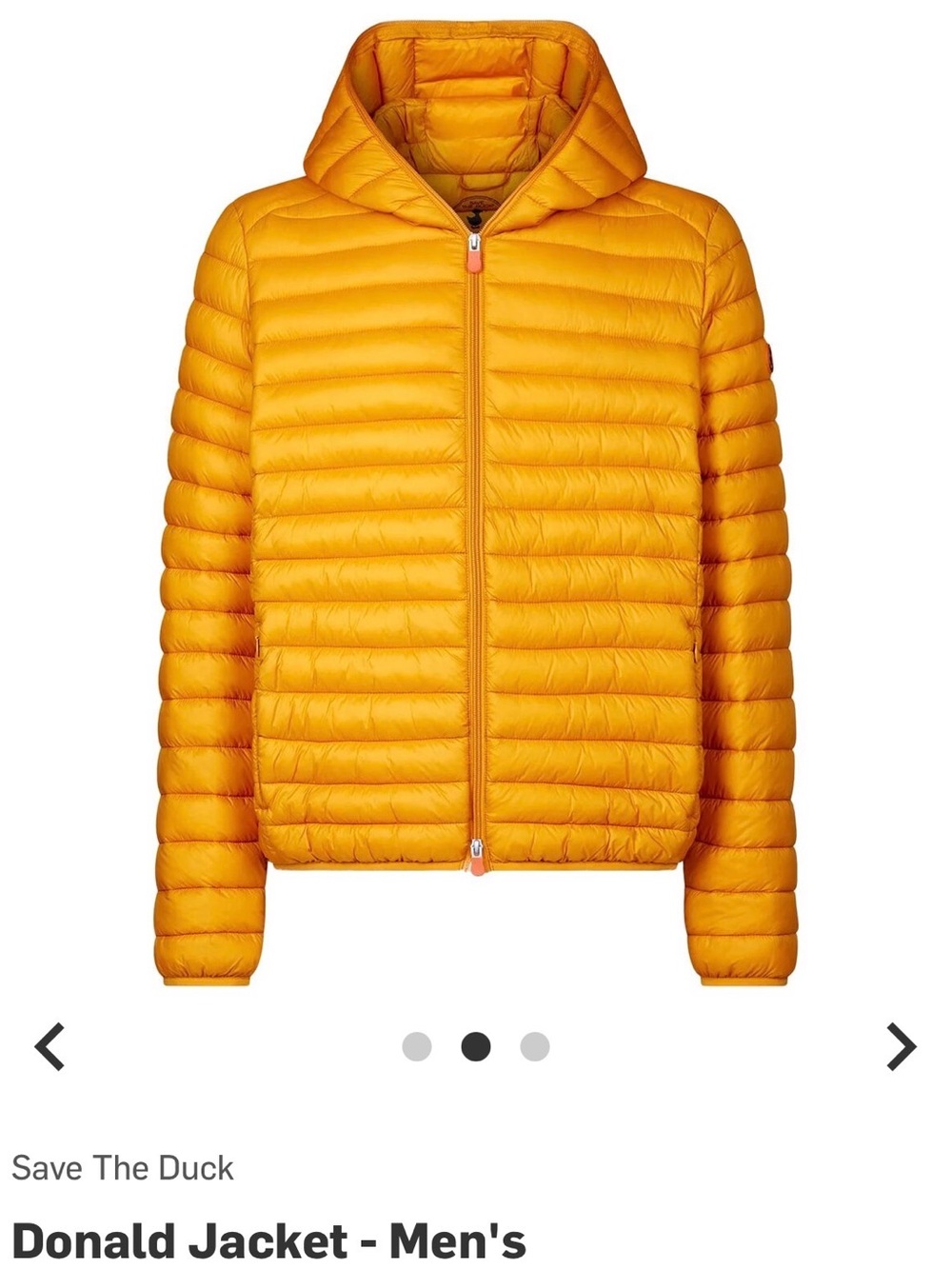 SAVE THE DUCK Donald Ultralight Quilted Hooded Puffer Sz XL WORN ONCE